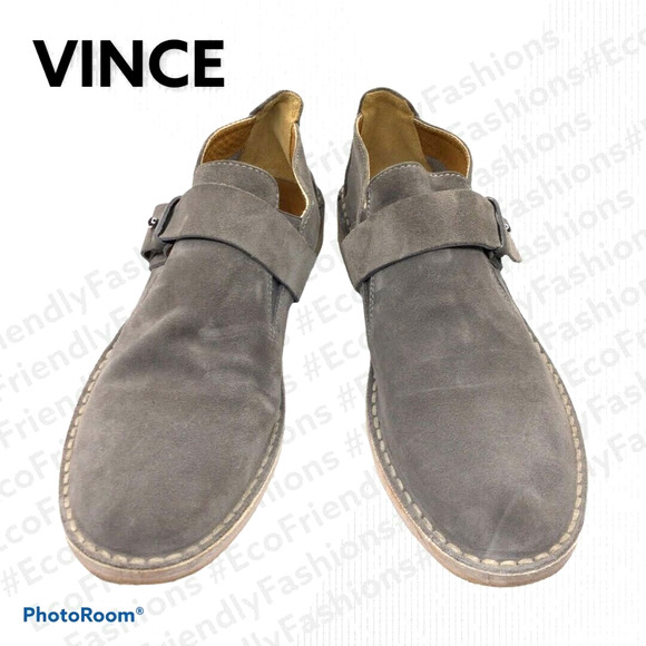 Vince Milo Women's Monk Strap Suede Leather Slip-On Loafer